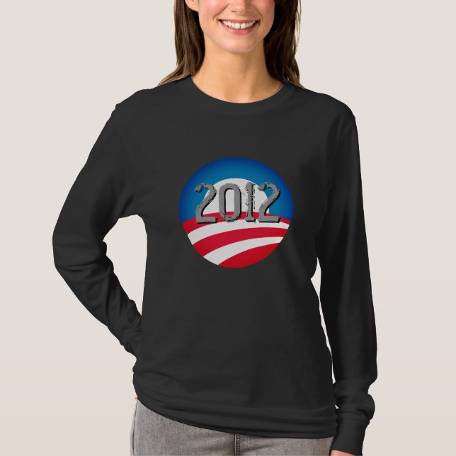 Camiseta Campanha Comemorativa do Logotipo Obama 2012 (Frente)