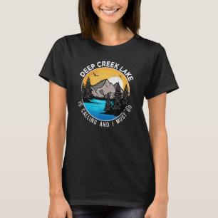 Camiseta Campanha de Barco de pesca Lakeview Deep Creek Lak