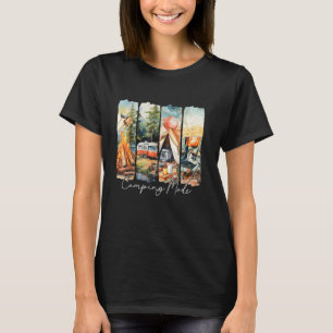 Camiseta Campanha de Campanha Retro Summer Outdoor Adventur