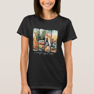 Camiseta Campanha de Campanha Retro Summer Outdoor Adventur
