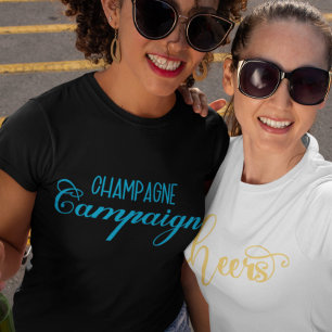 Camiseta Campanha de Champanhe Personalizada
