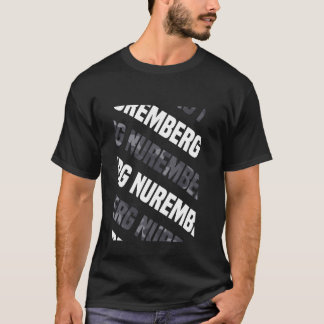 Camiseta Campanha de Cinza de padrão Nuremberg Camo