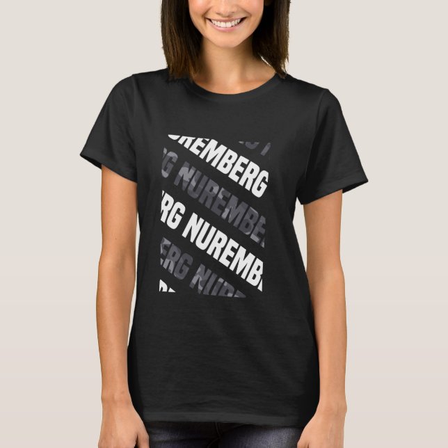 Camiseta Campanha de Cinza de padrão Nuremberg Camo (Frente)