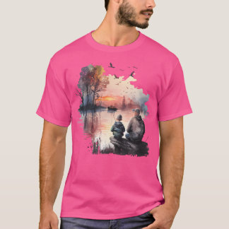 Camiseta Campanha De dia de os pais E Pesca