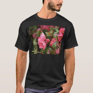 Camiseta Campanha de Flor Rosa-primavera