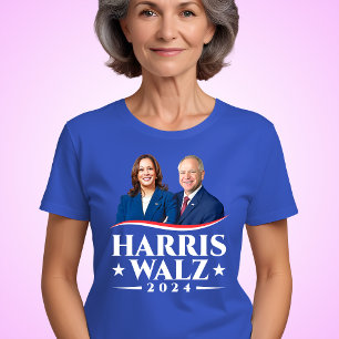 Camiseta Campanha de fotos eleitorais de Harris Walz 2024