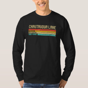 Camiseta Campanha de pesca no Lago Chautauqua, Nova Iorque,