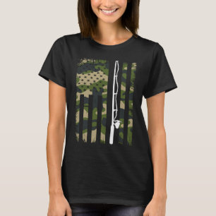 Camiseta Campanha de pesca nos Estados Unidos Bandeira Amer