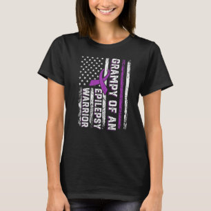 Camiseta Campanha de um Suporte a Friso Roxo Epilepsia do G