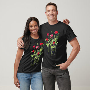 Camiseta Campanha de verão, flores silvestres