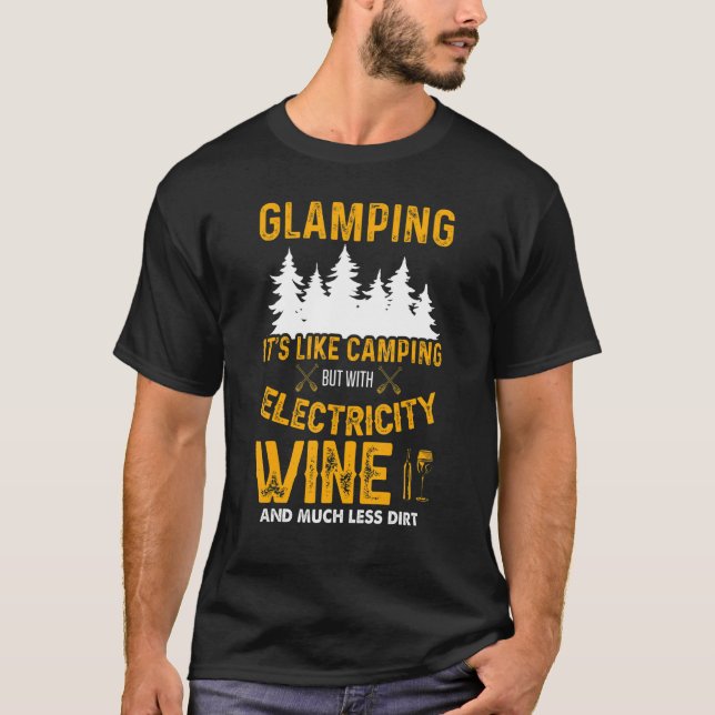 Camiseta Campanha de Vinho Glamper 5, Definição De Glamper (Frente)