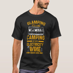 Camiseta Campanha de Vinho Glamper, Definição De Luz De Luz