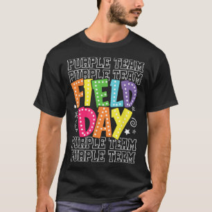 Camiseta Campanha do Campo de Guerra em Púrpura do Campo co