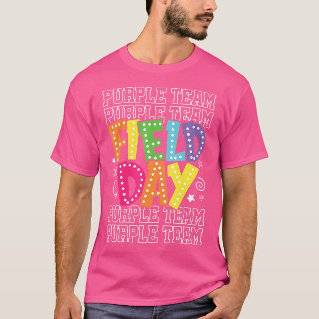 Camiseta Campanha do Campo de Guerra em Púrpura do Campo co (Frente)