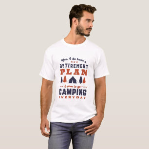 Camiseta Campanha e caminhada de plano de aposentadoria inc