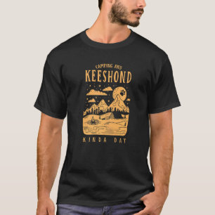 Camiseta Campanha E Keeshond, Um Cão Alemão De Spitz