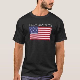 Camiseta Campanha Eleitoral Richard Nixon Agnew Nixon 1972 