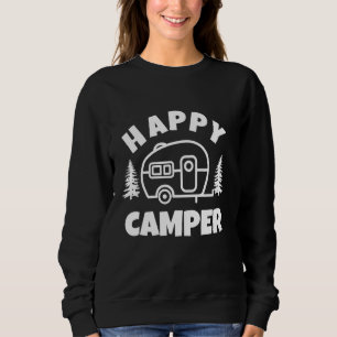 Camiseta Campanha Feliz de Corte RV Van Camping Summer Trip