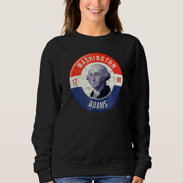 Camiseta Campanha George Washington 1789 John Adams (Frente)