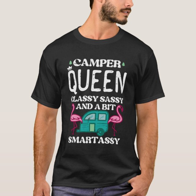 Camiseta Campanha Inteligente Sassy, Rainha Clássica, Campi (Frente)