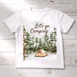 Camiseta Campanha personalizada de cor d'água na natureza