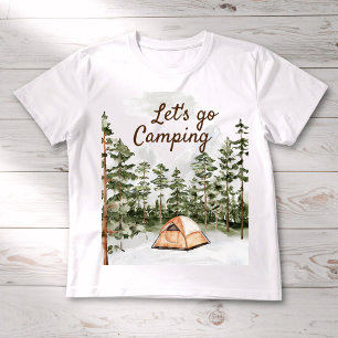 Camiseta Campanha personalizada de cor d'água na natureza