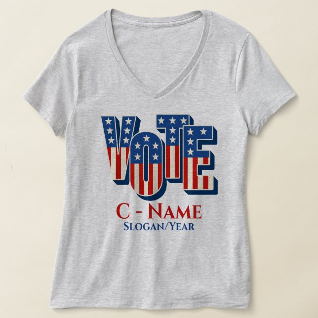 Camiseta Campanha Personalizada de Votação (Postura )