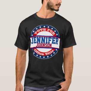 Camiseta Campanha Política Personalizada Vote Em