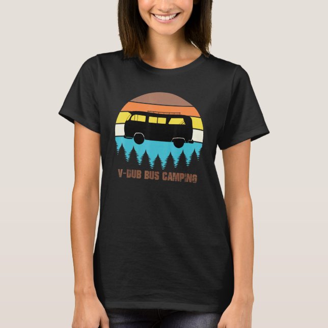 Camiseta Campanha V Dub Bus Sunset Retro (Frente)