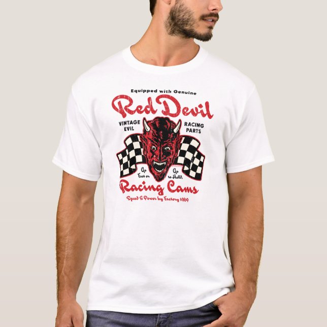 Camiseta Campanhas de corridas do diabo vermelho (Frente)
