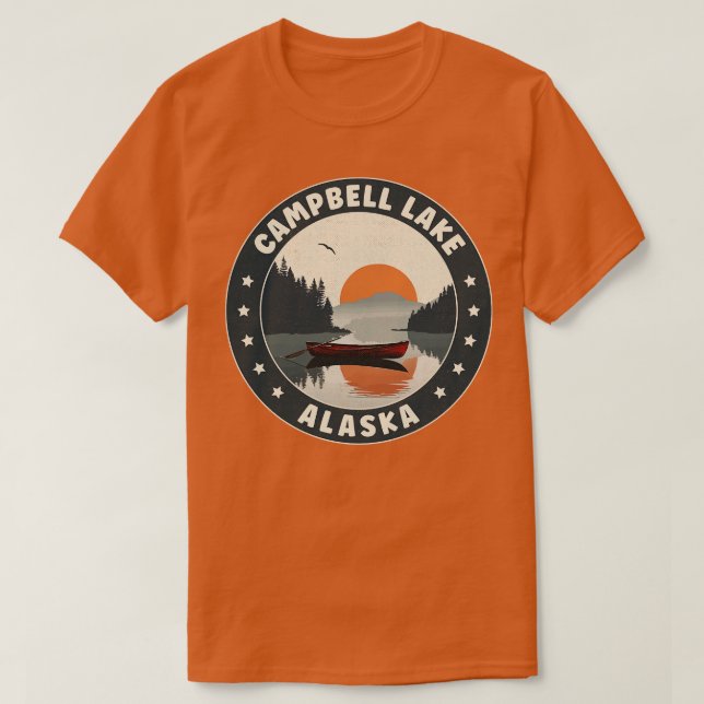 Camiseta Campbell Lake Alaska Sunset TSirt (Frente do Design)