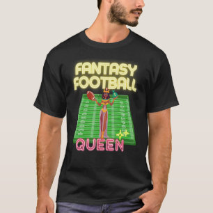 Camiseta Campeã da Liga Rainha de Futebol Fantasia Feminino