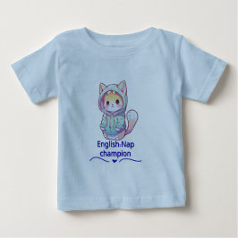 Camiseta Campeã de Soneca de Gato Fofa Também
