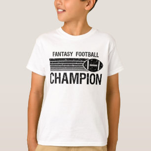 Camiseta Campeão 1 do futebol da fantasia