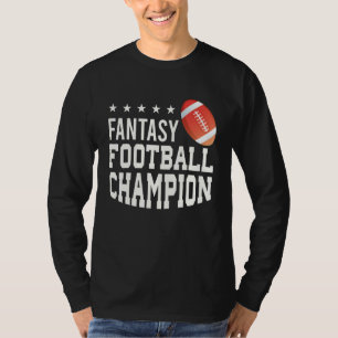 Camiseta Campeão Americano de Futebol da Fantasy Legal Rugb