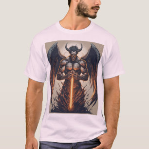 Camiseta Campeão Ascendido: Anjo Esportivo (Fundo Claro)