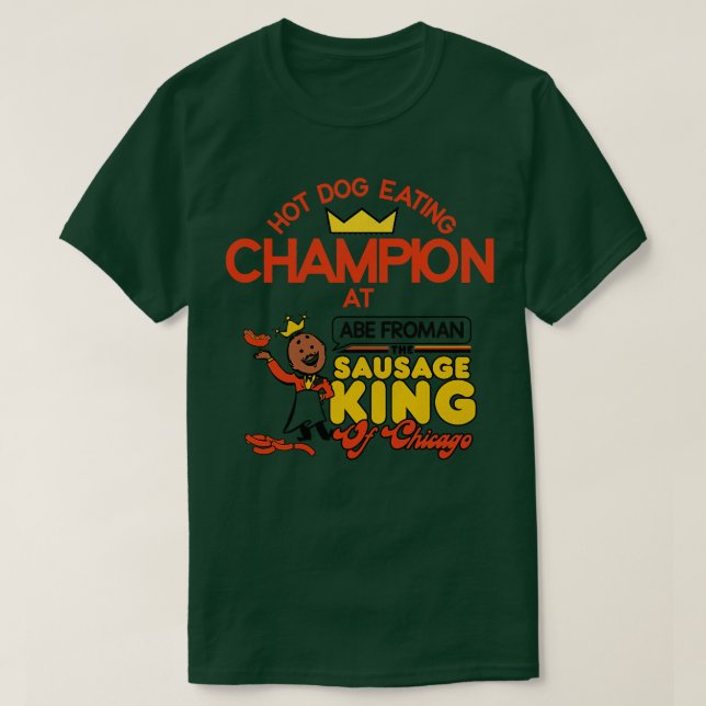 Camiseta Campeão comedor de cachorro quente em Abe Froman (Frente do Design)