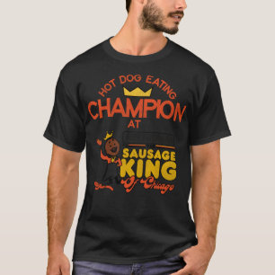 Camiseta Campeão comedor de cachorro quente em Abe Froman