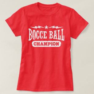 Camiseta Campeão da bola de Bocce
