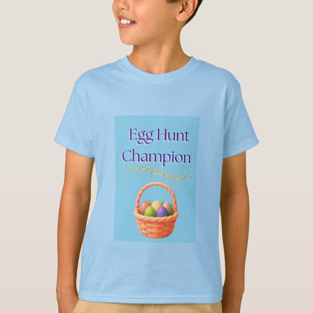 Camiseta Campeão da Caça ao Ovo (Frente)