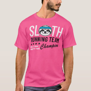 Camiseta Campeão da Equipe de Corrida de Preguiça