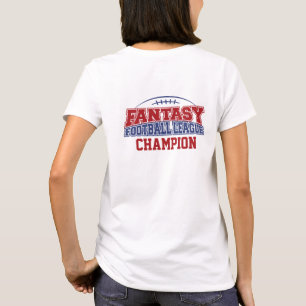 Camiseta Campeão da Liga de Futebol Fantasy