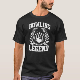 Camiseta Campeão da Melhor Liga Boliche da Legenda da bolic