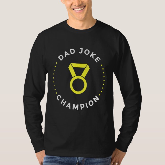 Camiseta Campeão da Piada pai (Frente)