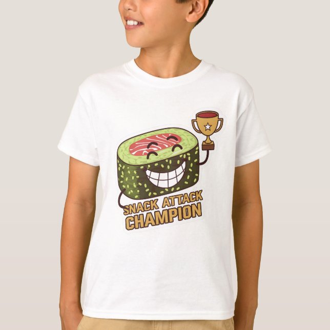 Camiseta Campeão de ataque de snack (Frente)