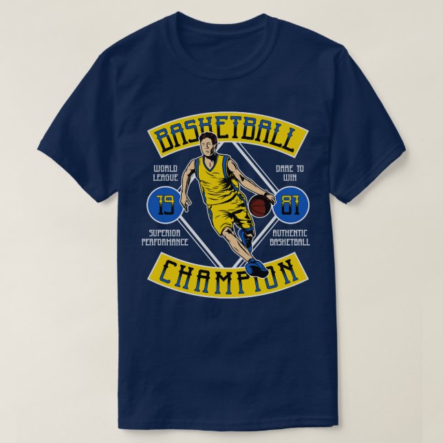 Camiseta Campeão de basquete (Frente do Design)