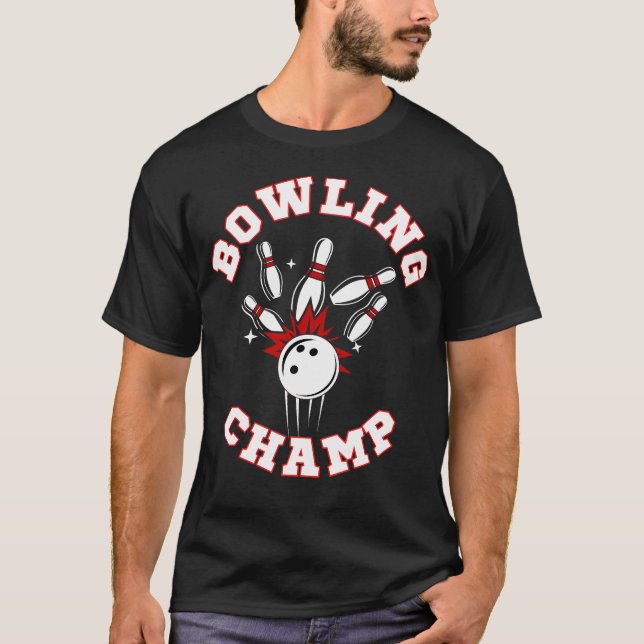 Camiseta Campeão de Boliche (Frente)
