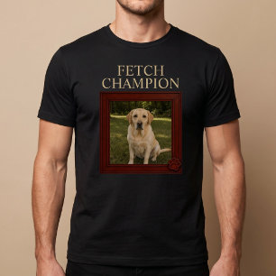 Camiseta Campeão de Busca Personalizado Cachorro Engraçado
