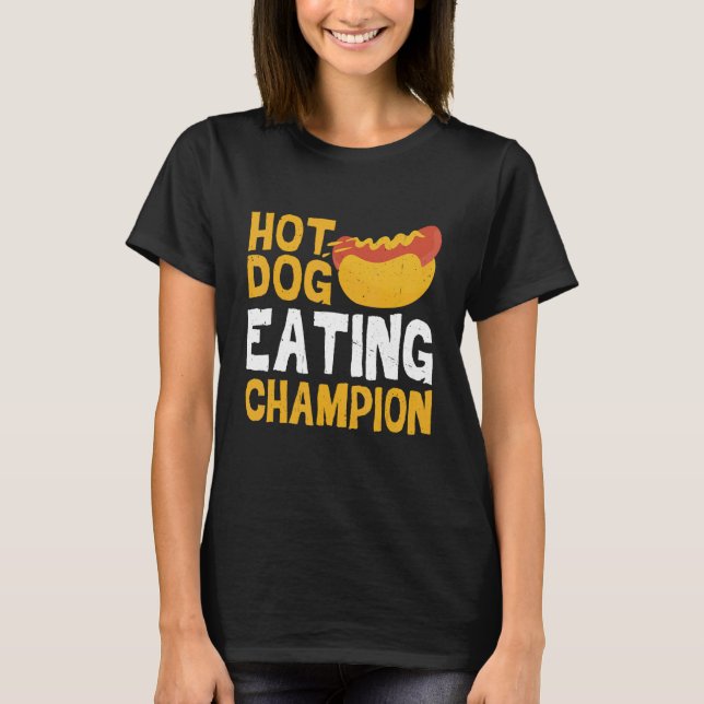 Camiseta Campeão de Comer Cachorro Quente (Frente)