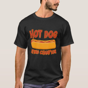 Camiseta Campeão de Comer Cachorro Quente